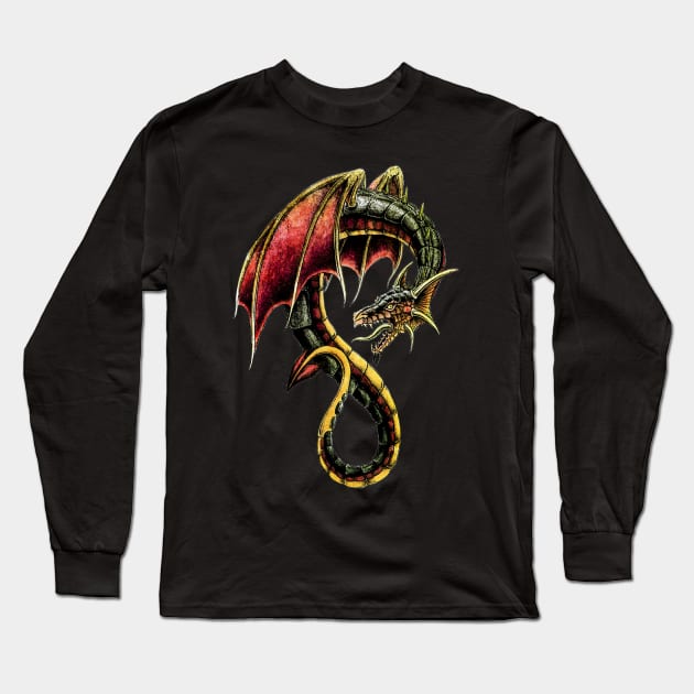 Dungeons And Dragons - The Wyvern Long Sleeve T-Shirt by The Blue Box